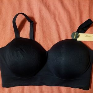 Truekind shapermint wire free black bra